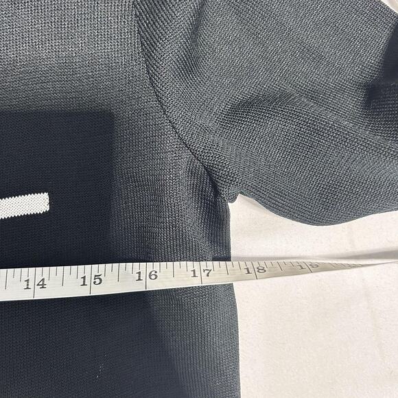 Ming Wang Dress Womens Small Black White Sweater Sheath 3/4 Sleeve Embellished - Picture 7 of 9